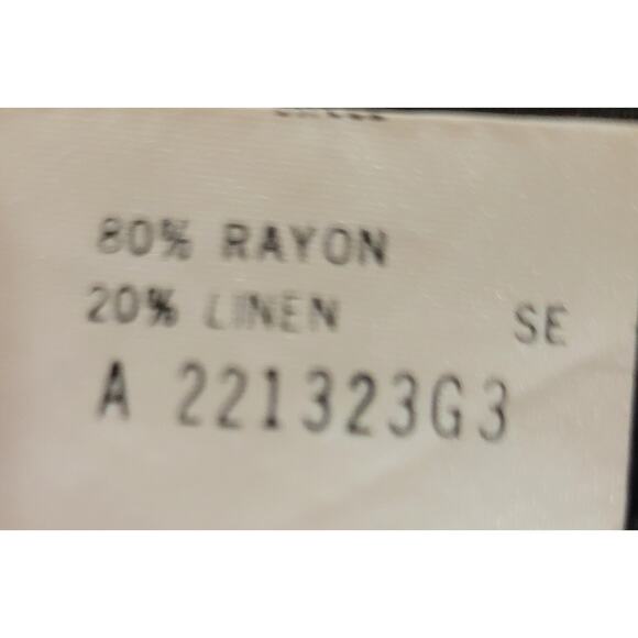 Vintage JH Collectibles Linen Rayon Blend Paisley One Button Blazer Sz 16 - Picture 7 of 8